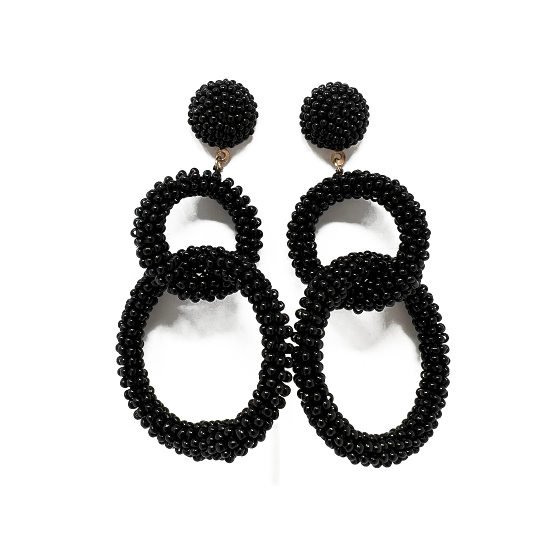 Day Dreamer Circle Beaded Earrings
